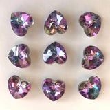 20pcs 14mm Crystal Glass Shapes Charms Pendant Beads for DIY Jewelry Making