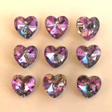 20pcs 14mm Crystal Glass Shapes Charms Pendant Beads for DIY Jewelry Making
