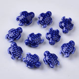 20pcs Sea Turtle Ceramic Beads Marine Life Porcelain Animal Loose Spacer Beads