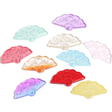 20pcs 15x27mm Czech Lampwork Crystal Fan Shape Beads Round Loose Beads