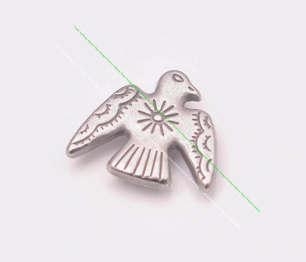 20pcs 16mm Vintage Silver Indian Art Sun Thunder Birds Concho Screwback