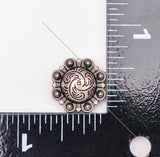 20pcs 16mm Vintage Silver Western Floral Berry Conchos for Leathercraft
