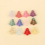 20pcs Christmas Trees Shape Beads Czech Glass Lampwork Beads Diy Spacer Beads