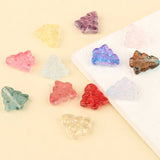20pcs Christmas Trees Shape Beads Czech Glass Lampwork Beads Diy Spacer Beads