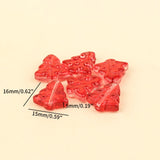 20pcs Christmas Trees Shape Beads Czech Glass Lampwork Beads Diy Spacer Beads