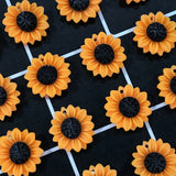 20pcs 18mm Small Yellow Daisies Sunflowers Resin Charms Flowers Pendant