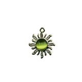 20pcs 18x21mm Sun Charms Rhinestone Jewelry Making Earring Pendant Bracelet