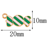 20pcs 20*10mm Enamel Christmas Halloween Charms DIY Jewelry Accessories