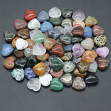 20pcs 20x8mm Heart Shape Crystal Beads Chakra Healing Stone Pendant