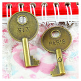 20pcs Vintage Metal Alloy Keys Charms for Jewelry Making Pendant