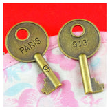 20pcs Vintage Metal Alloy Keys Charms for Jewelry Making Pendant