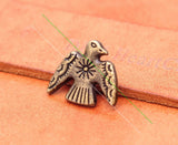 20pcs Retro Brass Ethnic Art Sun Thunder Birds Leather Concho Screwback
