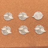 20pcs Tibetan Silver Couple Birds on Branch Oval Charms Pendants