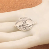 20pcs Tibetan Silver Couple Birds on Branch Oval Charms Pendants