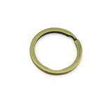 20pcs Round Metal Split Dog Tag Keychain Ring for Home Car Keys Arts Crafts