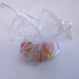 20pcs Gauze Drawstring Pouch Wedding Candy Bag Display Organza Bag