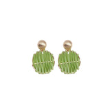 20pcs 28*29mm Woven Rattan Earring Material Pendant Charms Pendants