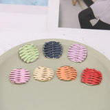 20pcs 28*29mm Woven Rattan Earring Material Pendant Charms Pendants
