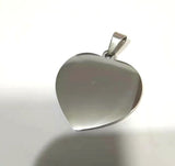 20pcs Stainless Steel Heart Pendant Charms for Jewelry Making