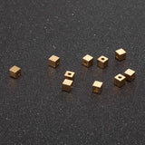 20pcs 2mm Stainless Steel Cube Spacer Beads Square Loose Beads