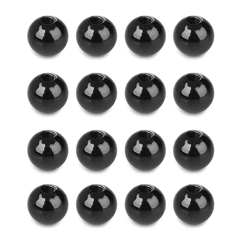 20pcs Stainless Steel Rose Plated Spacer Beads 3-8mm for DIY Bracelets