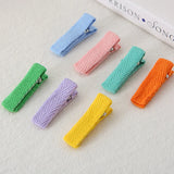 20pcs Fabric Covered Hairpin Base for DIY Girls Bows Hairpins