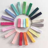 20pcs Fabric Covered Hairpin Base for DIY Girls Bows Hairpins