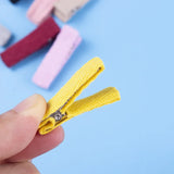 20pcs Fabric Covered Hairpin Base for DIY Girls Bows Hairpins