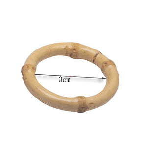 20pcs Bamboo Rings for DIY Earrings Wood Jewelry Findings