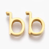 20pcs Golden Stainless Steel Alphabet Pendants for Jewelry Making