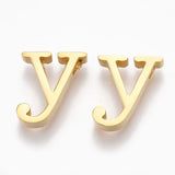 20pcs Golden Stainless Steel Alphabet Pendants for Jewelry Making