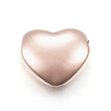 20pcs 304 Stainless Steel Heart Shape Beads 11x12.5x5mm For Jewelry Making