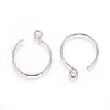 20pcs 304 Stainless Steel Ear Wire Earring Hooks for DIY Earring Making