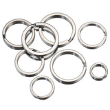 20pcs Stainless Steel Split Ring for Keychain Jewelry Making