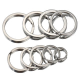 20pcs Stainless Steel Split Ring for Keychain Jewelry Making