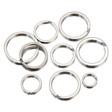 20pcs Stainless Steel Split Ring for Keychain Jewelry Making
