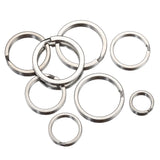 20pcs Stainless Steel Split Ring for Keychain Jewelry Making
