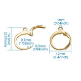 20pcs Stainless Steel Leverback Earring Findings for DIY Earrings