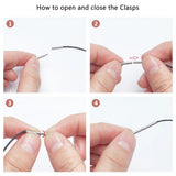 20pcs Stainless Steel Tube Clasps for Jewelry Making