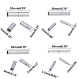 20pcs Stainless Steel Tube Clasps for Jewelry Making