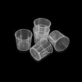 20pcs 30ml Transparent Plastic Measuring Cups Disposable Liquid Pot Container