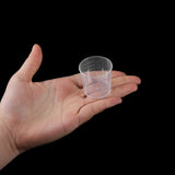 20pcs 30ml Transparent Plastic Measuring Cups Disposable Liquid Pot Container