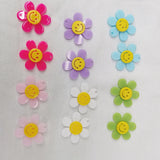 20pcs 30mm Korea DIY Smile Face Flower Pendant for Necklace Chain Charm 2021