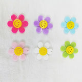 20pcs 30mm Korea DIY Smile Face Flower Pendant for Necklace Chain Charm 2021