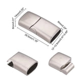 20pcs Surgical Stainless Steel Bayonet Clasps for Jewelry Making