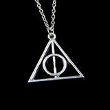 20pcs Deathly Hallows Necklace DIY Pendant Necklace Women Men Jewelry