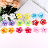 20pcs 35mm Sequined Flower Wedding Party Dress DIY Crafts Sewing Appliques