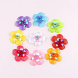 20pcs 35mm Sequined Flower Wedding Party Dress DIY Crafts Sewing Appliques