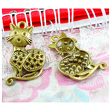 20pcs Antique Bronze Plated Vintage Cat Charms Pendants