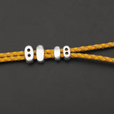 20pcs Double Holes Barrel Slider Spacers for 3/4mm Leather Cord Jewelry